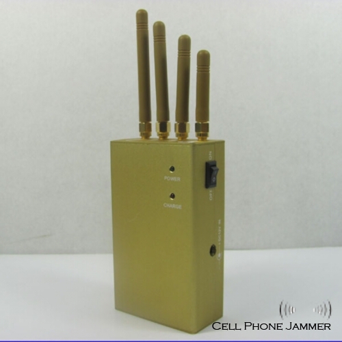 Handheld Cellphone + GPS Jammer 3W 4 Antennas - 20 Meters [CMPJ00086] - Click Image to Close