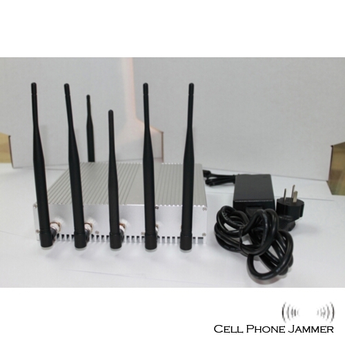 15W Multifunctional Jammer - Cell Phone + GPS + Wifi Signal 6 Antenna [JAMMERN0012] - Click Image to Close