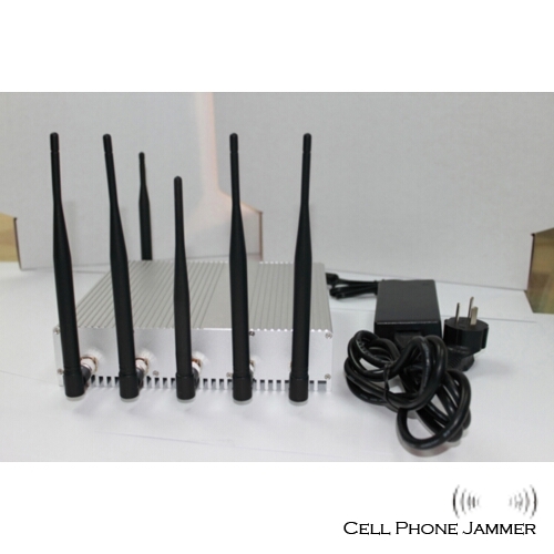 15W Cell Phone + GPS + Wifi Jammer 6 Antenna [JAMMERN0012] - Click Image to Close