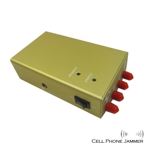 Handheld Cellphone + GPS Jammer 3W 4 Antennas - 20 Meters [CMPJ00086] - Click Image to Close