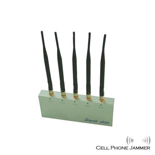 Mobile Phone Jammer with Remote Control 5 Antennas [CMPJ00051] - Click Image to Close