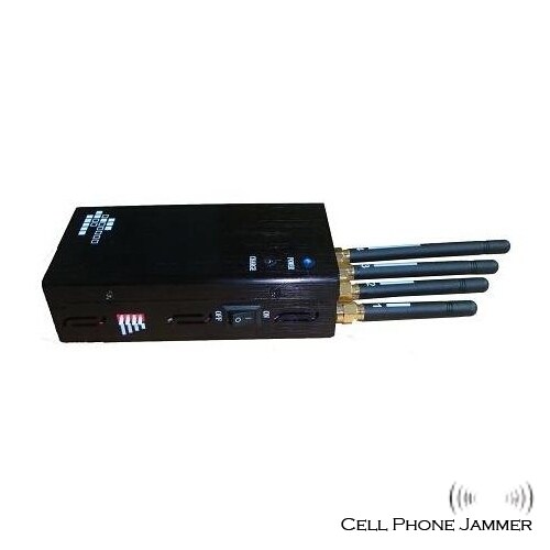 Portable Wifi + Bluetooth + Wireless Video Cell Phone Jammer [CMPJ00156] - Click Image to Close