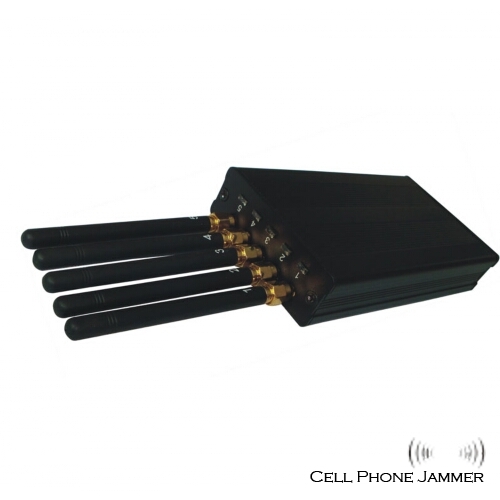 GPS + Wifi + Cell Phone Signal Blocker Jammer Handheld [CMPJ00120] - Click Image to Close