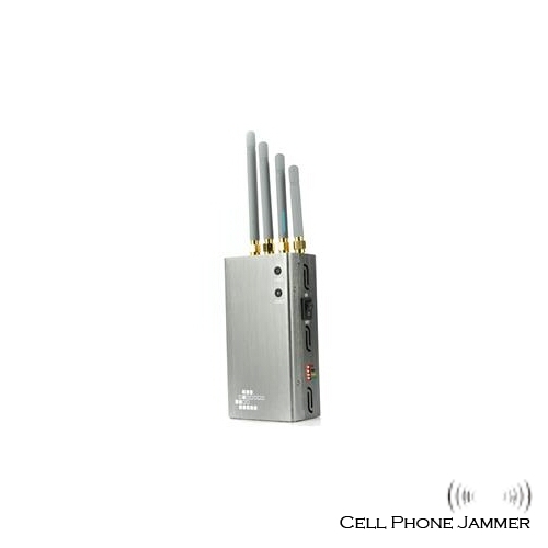 5-Band Portable Mobile Phone + GPS Jammer - 10 Meters [CMPJ00103] - Click Image to Close