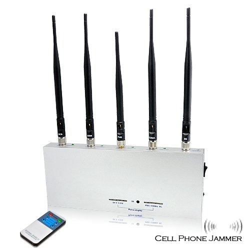 3G GSM CDMA DCS PHS Cell Phone Signal Jammer - 50 Metres [CPJ4000] - Click Image to Close