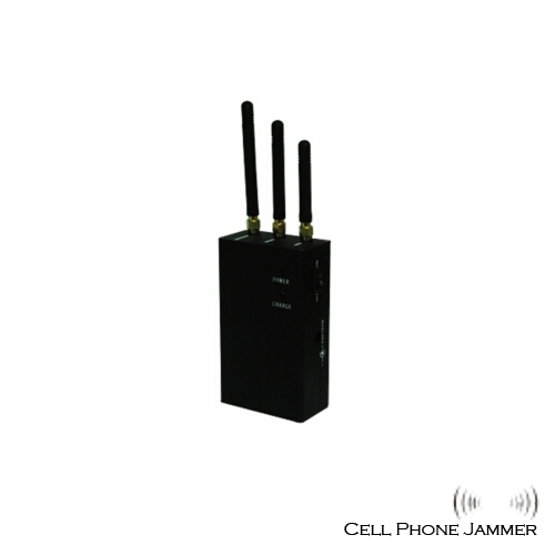 3W High Power Cell Phone Jammer Portable - 15 Meters - Click Image to Close