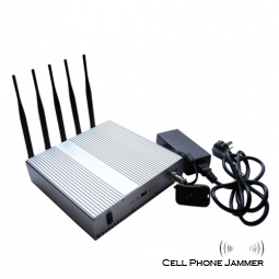 Wall Mounted Mobile Phone + Wifi Signal Jammer with Remote Control - 40 Meters [CMPJ00106]