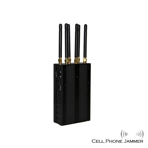 6 Antenna Handheld 3G 4G Cell Phone & WIFI Jammer Multifunctional Jammer - Click Image to Close