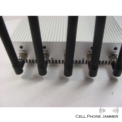 Wall Mounted Mobile Phone + Wifi Signal Jammer with Remote Control - 40 Meters [CMPJ00106] - Click Image to Close