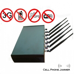 6 Antenna Adjustable High Power GPS Wifi Mobile Phone Jammer [CMPJ00127]