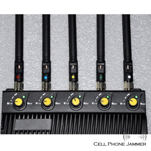 Adjustable Remote Control 3G,GSM,CDMA Cell Phone Jammer * 5Pcs [CMPJ00024] - Click Image to Close