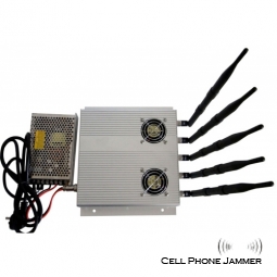 25W High Power Cell Phone + wifi Jammer with Outer Detachable Power Supply [CMPJ00118]