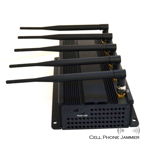 12W High Power Cell Phone + Wifi Jammer - 40 Meters [CMPJ00108] - Click Image to Close