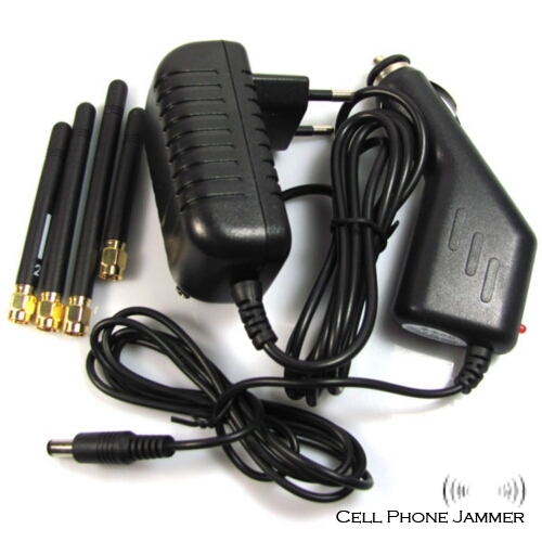 Portable Wifi + Bluetooth + Wireless Video Cell Phone Jammer [CMPJ00136] - Click Image to Close