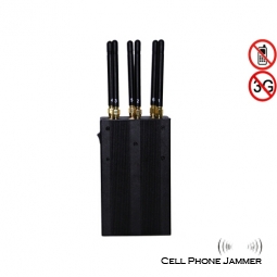 6 Antenna Handheld 3G 4G Cell Phone & WIFI Jammer Multifunctional Jammer