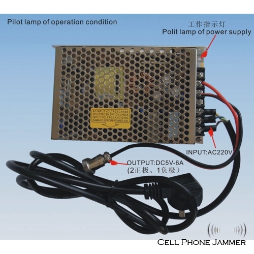 25W High Power Cell Phone + wifi Jammer with Outer Detachable Power Supply [CMPJ00118] - Click Image to Close