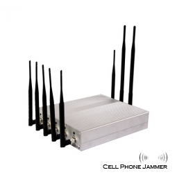 12W 8 Antenna Multifunctional Jammer (Cell Phone + GPS + Wifi + VHF UHF Signal) - 25 Meters [JAMMERN0002]