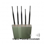 5 Antenna 3G GSM CDMA DCS Cell Phone Jammer with Remote Control [CMPJ00012]