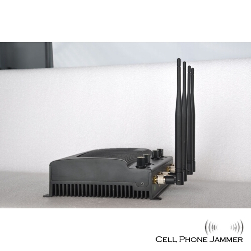 Adjustable Desktop Cell Phone + GPS Jammer with Remote Control - 40 Meters [CMPJ00084] - Click Image to Close