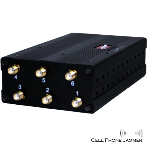 6 Antenna Handheld 3G 4G Cell Phone & WIFI Jammer Multifunctional Jammer - Click Image to Close