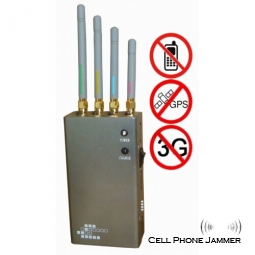 5-Band Portable Mobile Phone + GPS Jammer - 10 Meters [CMPJ00103]