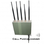 Desktop Cell Phone + GPS + Wifi Jammer with Remote Control - 50 Meters [CMPJ00123]