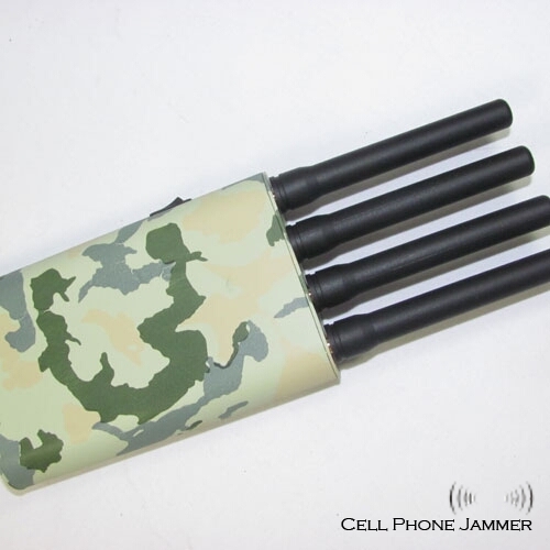 Portable Mobile Phone & GPS Jammer with Camouflage Cover [CMPJ00098] - Click Image to Close
