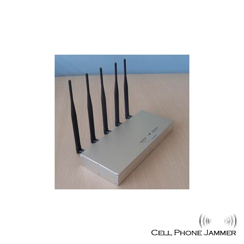 3G GSM CDMA DCS 5 Antenna Cell Phone Jammer with Remote Control [CMPJ00010] - Click Image to Close