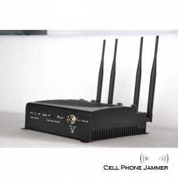 Adjustable Desktop Mobile Phone + Wifi Jammer with Remote Control - 40 Meters [CMPJ00109]