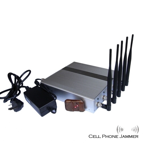 Wall Mounted Cellphone GPS Signal Jammer with Remote Control - 40 Meters [CMPJ00101] - Click Image to Close