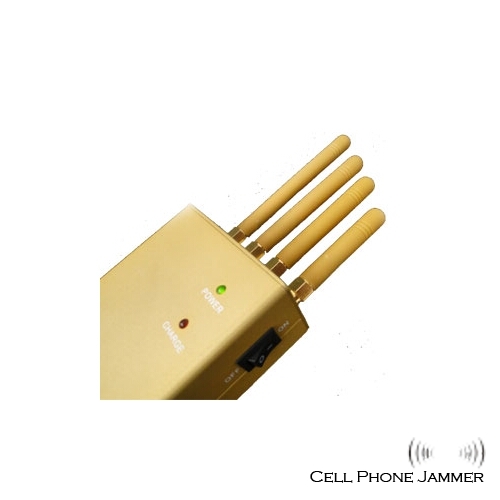 Handheld Cellphone + GPS Jammer 3W 4 Antennas - 20 Meters [CMPJ00086] - Click Image to Close