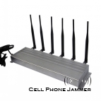 315MHz 433MHz High Power 6 Antenna 3G Mobile Phone Jammer [CMPJ00174]