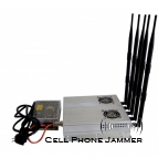 25W High Power 3G Cell Phone Jammer 5 Antenna with Outer Power Supply [CMPJ00009]