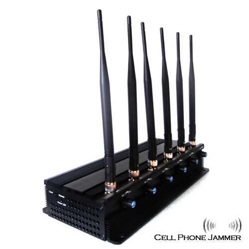 Adjustable 3G 4G Cell Phone Signal Blocker + GPS Jammer - 40 Meters - Click Image to Close