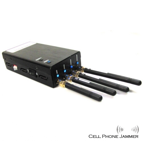 Portable Wifi + Bluetooth + Wireless Video Cell Phone Jammer [CMPJ00156] - Click Image to Close