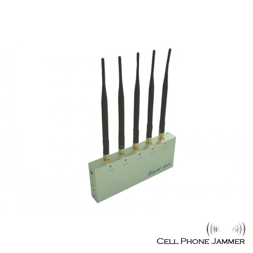 Mobile Phone Jammer with Remote Control 5 Antennas [CMPJ00051] - Click Image to Close