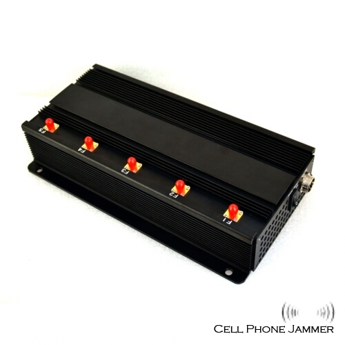 Advanced High Power 5 Antenna Cell Phone Jammer [CMPJ00017] - Click Image to Close