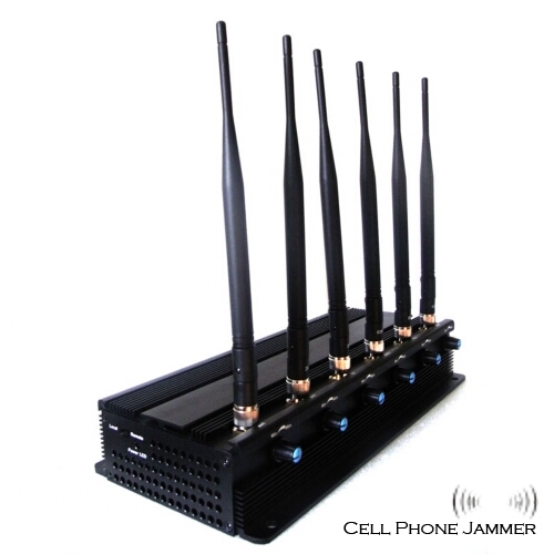 Adjustable High Power 3G 4G(Lte + Wimax)Cell Phone Jammer 6 Antennas [CMPJ00021] - Click Image to Close