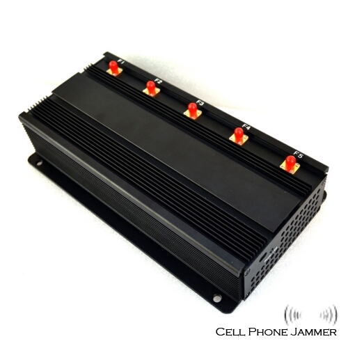 12W High Power Cell Phone Jammer & GPS Jammer - 40 Meters [CMPJ00102] - Click Image to Close