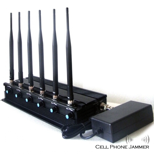 Adjustable High Power 3G 4G(Lte + Wimax)Cell Phone Jammer 6 Antennas [CMPJ00021] - Click Image to Close