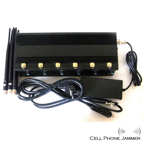 Adjustable 15W High Power Mobile Phone + GPS + Wifi Jammer - 40 Meters [CMPJ00124] - Click Image to Close