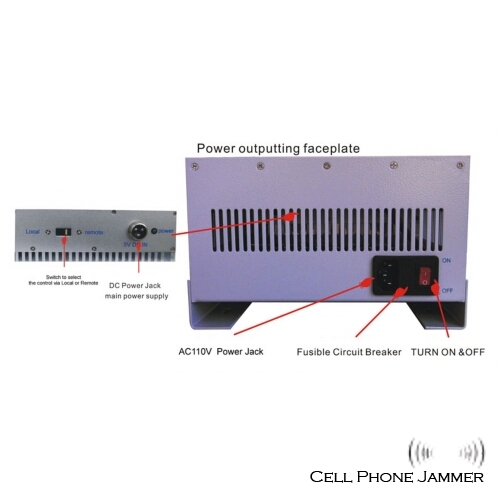 20W Cell Phone Jammer with Remote Control & Directional Panel Antenna [CMPJ00001] - Click Image to Close