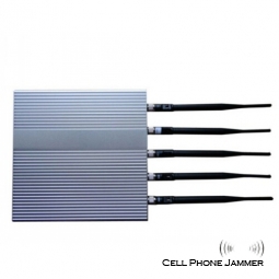 3G GSM CDMA DCS PHS 5 Antenna Cell Phone Jammer [CPJ3000]