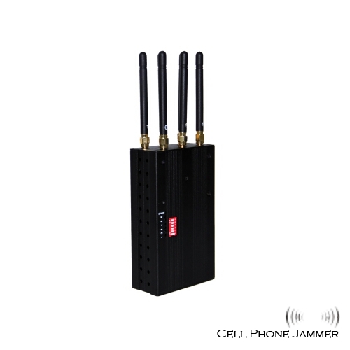 6 Antenna Handheld 3G 4G Cell Phone & WIFI Jammer Multifunctional Jammer - Click Image to Close