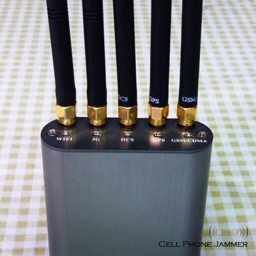 Portable Cell Phone & GPS & Wifi Signal Jammer [CMPJ00128] - Click Image to Close