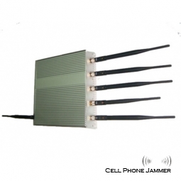 15W Cell Phone + GPS + Wifi Jammer 6 Antenna [JAMMERN0012]