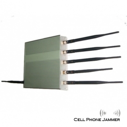 15W Multifunctional Jammer - Cell Phone + GPS + Wifi Signal 6 Antenna [JAMMERN0012]