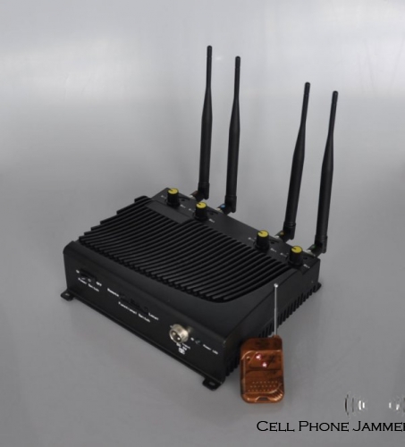 4 Band Desktop Mobile Phone Signal Jammer with Remote [CPJ7000] - Click Image to Close
