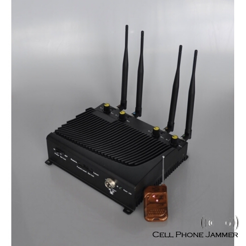 Adjustable Desktop Mobile Phone + Wifi Jammer with Remote Control - 40 Meters [CMPJ00109] - Click Image to Close