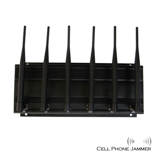 High Power 6 Antenna Cell Phone GPS Wifi Jammer - 50 Meters [CMPJ00129] - Click Image to Close